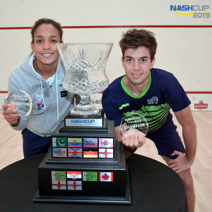 elissa Alves and Auguste Dussourd, both of France, 2019 NASH Cup Champions Photo by Rael Wienburg