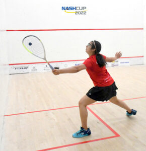 Court 1 3:45 Nadeen Kotb (EGY; 77) vs. Amal Izhar (CAN; 183)