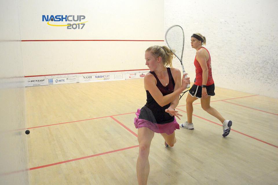 Danielle Letourneau vs Fiona Moverly|Squash Pros with Dan Van Moorsel